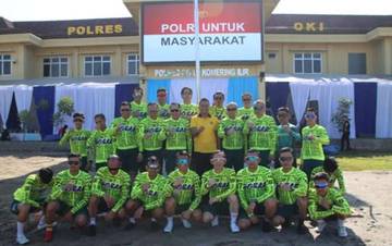 Polda Sumsel Gowes Bareng Gober Perkuat Silaturahmi