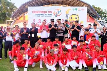 Palembang Juara Sepak Bola Porprov XV Sumsel