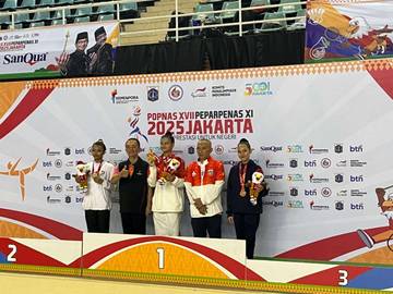 Atlet Senam Muba Raih Perunggu di POPNAS XVII