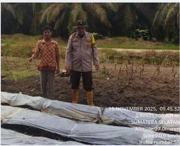 Bhabinkamtibmas Air Kumbang Dorong Warga Sukseskan Program P2B