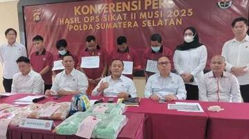 Operasi Sikat Musi Tangkap Tiga Jaringan Bandar Narkoba