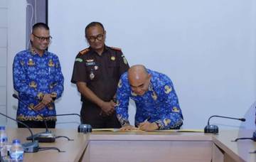 Sinergi Pemkab OKUS Bersama Kejaksaan Tata Aset Daerah 