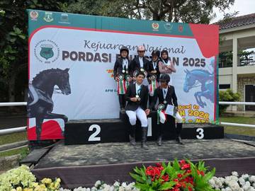 Sumsel Naik Podium di Kejurnas Equestrian 2025