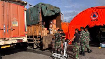 Bantuan Kodam II/Sriwijaya dan Pemprov Sumsel Tiba