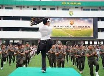 Perkuat Persaudaraan Kodam II/Sriwijaya Olahraga Bersama 
