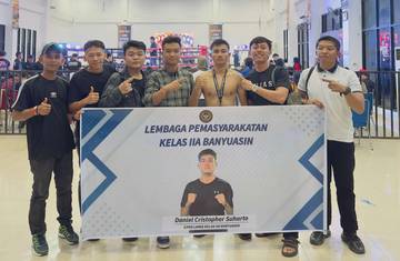 CPNS Lapas Banyuasin Juara Kick Boxing Sriwijaya