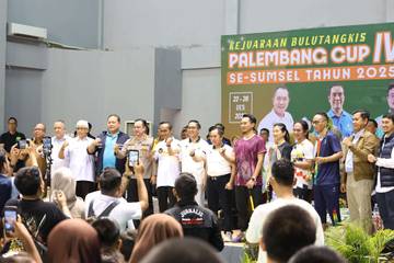 Ratusan Atlet Bulu Tangkis Ramaikan Palembang Cup IV
