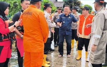 Sungai Muara Balak OKUT Meluap, Puluhan Rumah Terdampak