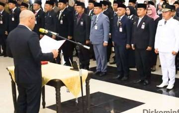 Pelantikan 167 Pejabat, Wako Lubuklinggau Tegaskan Integritas   