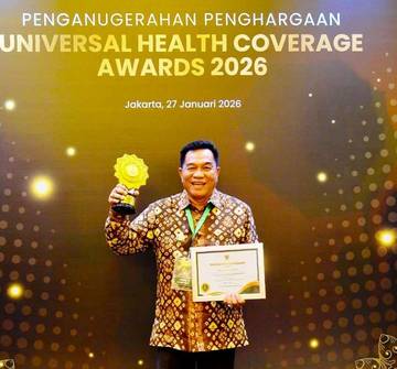 Muba Terima UHC Awards, Cakupan JKN 98 Persen