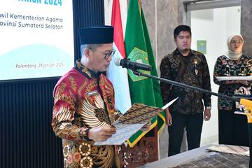 Kakanwil Ingatkan Pejabat Kemenag Sumsel Jaga Integritas