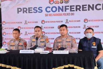 Polres OKI Gagalkan Peredaran 1,06 Kilogram Sabu