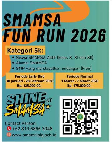 Pererat Silaturahmi, SMAMSA Gelar Fun Runner 2026