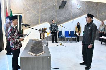 Kepala Kemenag Muba Dilantik, Kakanwil Ingatkan Tanggung Jawab