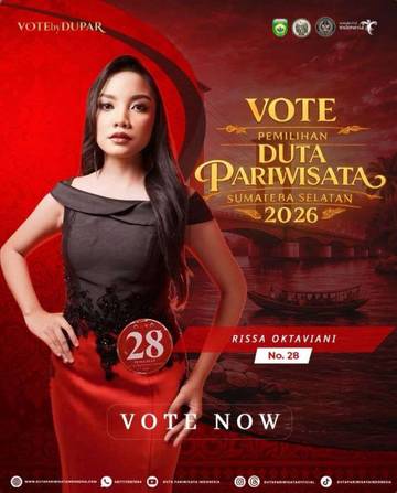 Rissa Wakili Muba di Final Duta Pariwisata Sumsel