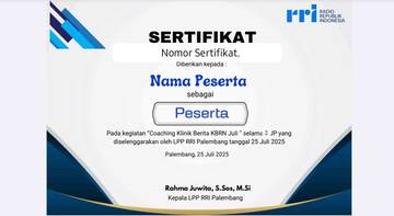 Penguatan SDM, RRI Palembang Terapkan Target 36 JP