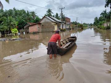 BPBD Banyuasin Petakan 19 Desa Terdampak Banjir
