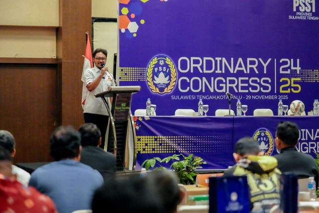 Ketum KONI Sulteng  PSSI Ordinary Congress 2024