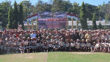 Danlanal Palu Dukung Kegiatan Persami KKRI Di Palu 