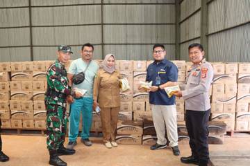 Polres Parimo Ikut Cek Bantuan Pangan Di Bulog