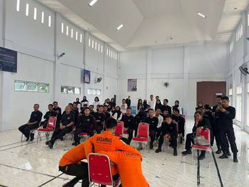Tingkatkan Kesiapsiagaan, Lapas Luwuk Latihan Bersama Basarnas
