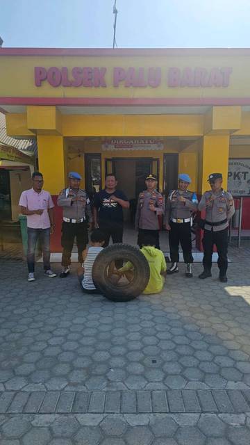 Polsek Palu Barat Ungkap Pencurian Ban