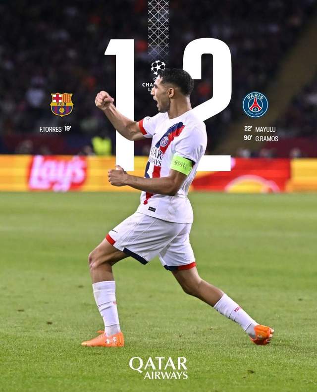 PSG Tundukkan Barca Meski Tanpa Pemain Inti