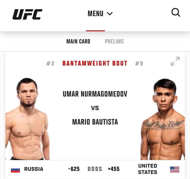 UFC 321: Umar Nurmagomedov vs Mario Bautista