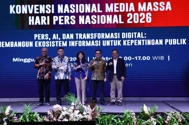 Konvensi Nasional Media Massa Dibuka Menkomdigi Meutya Hafid