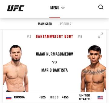 UFC 321: Umar Nurmagomedov vs Mario Bautista