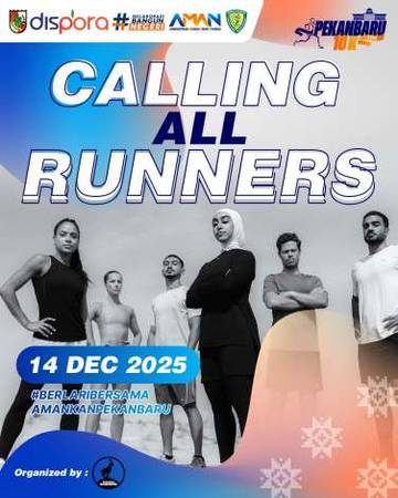 Event lari nasional Pekanbaru 10K Siap Digelar Desember