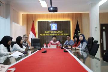 Kemenkum Riau Ikuti Diskusi Penguatan Data Jaminan Fidusia