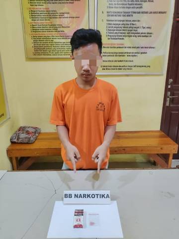 Simpan Ekstasi, Pemuda di Kampar Kiri Hilir Ditangkap