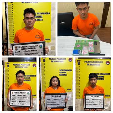 Dua Pecatan Polisi Ditangkap Edarkan Narkotika di Pekanbaru