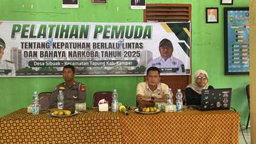 Polsek Tapung Edukasi Pemuda Bahaya Narkoba