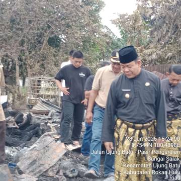 Kebakaran Sei Kuning, Wabup Rohul Turun Langsung