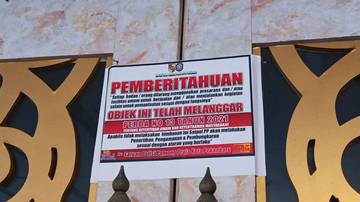 Wali Kota Pekanbaru Segel Paragon Pekanbaru