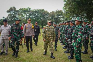 Pemkab Kuansing dan TNI Bangun Desa