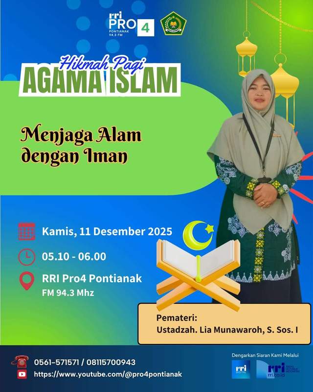 Jaga Alam dengan Iman, Wujud Syukur kepada Allah - RRI.co.id