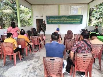 Satgas TMMD Imbangan Kodim 1209/Bky Gelar Penyuluhan Wasbang