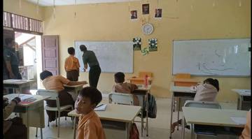 Danramil 02/ Singkawang Perkenalkan Cara Belajar Cepat dan Seru