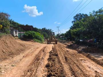 TMMD Ke-124 Kodim 1204/Sanggau Genjot pengerjaan Jalan