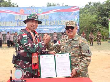 TMMD Imbangan Ke-124 di Kabupaten Sanggau Resmi Ditutup