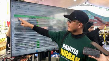 Pantau Pelaksanaan Kurban dengan Satu Layar Monitor 