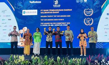 Bank Kalbar Sabet Tiga TOP CSR Awards 2025