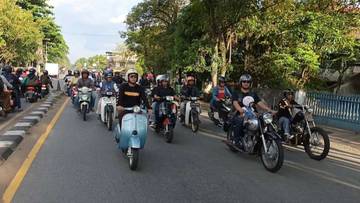 Ratusan Motor Ikuti Weekend Berkendara di Pontianak