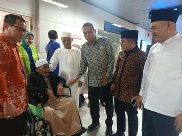 Sumoadi Tiba dengan Selamat Kemenag Kalbar Sambut Kepulangan