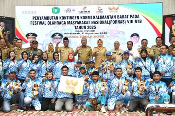 Kormi Kalbar Bawa Pulang Puluhan Medali Fornas NTB