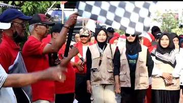 Gerak Jalan Griya Sungai Raya Dalam, Penuh Kebersamaan