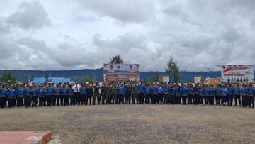 Satgas Korpasgat-Pemkab Paniai Teguhkan Semangat Persatuan 